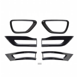 Automobilio priekinių rūko žibintų apdaila, galinių žibintų priedai, dekoratyviniai lipdukai Jeep Grand Cherokee 2014-2017, automobilio eksterjero priedai, ABS plastikas juoda