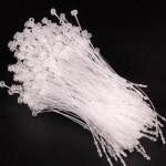 Rankomis įvertas plastikinis adatos spaustukas skaidrus drabužių etiketės dirželis White 3 inches = 7.5 cm