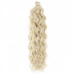 Plaukų priauginimas Nertos kasytės Sintetiniai plaukai Afro Curl Hawaii Ombre Curly Blonde Water Wave Braid Moterims 7Pcs/Lot-24inches