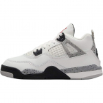 Air Jordan 4 Retro OG PS White Cement 2025 Vaikų Kedai Summit-White Fire-Red Tech-Grey IB4388-100 28