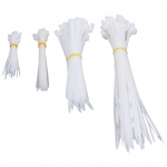 200 vnt. Didelio stiprumo kabelinių rai&scaron;telių asortimentas, užtraukiami, 4 6 8 12 colių, įvairių dydžių, 18 120 svarų tempimo stiprumas