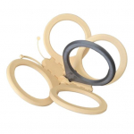 Sulankstomas gėrimų laikiklis &bdquo;Butterfly&ldquo; 4 puodelių gėrimų laikiklis daugkartinio naudojimo puodelių laikiklis ne&scaron;iojamas puodelių laikiklis kavai, arbatai, alui, vakarėliams S