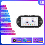 Ossuret Autoradio DSP 7'' 7862 I&scaron;manusis ekranas 2din Android automobilio radijas Multimedia vaizdo grotuvas Fiat Tipo Egea 2015 2016 2017 GPS Carplay 4G RDS S8 8Core 8G 128G AI