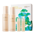 Nature Republic Snail Solution 2 žingsnių rinkinys &ndash; Rauk&scaron;les mažinantis tonikas ir emulsija su sraigių gleivėmis, Korėjieti&scaron;kas