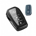 2024 Naujas Corolla Cross Skirtas I&scaron;maniojo Raktelio Dėklas NAUJAS COROLLA CROSS ZVG13 / ZVG16 juoda