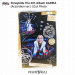 Stray Kids 4-asis albumas Karma Akordeono versija Oficiali fotokortelė Felix 2Cut Photo