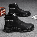 Darbo batai Vyri&scaron;ki PU odos Auk&scaron;ti laisvalaikio batai Platforminiai auliniai batai Vyri&scaron;ki 2024 m. rudens žiemos mada, neslystantys batai 39