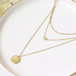 Patogus monetų 3 gijų karoliai (8936940) white