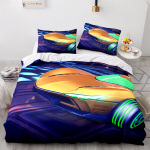 Naujas &bdquo;Rocket League&ldquo; patalynės komplektas lovatiesė, viengulė dvigulė lova, visi&scaron;kai karalienės dydžio automobilis &bdquo;Rocket League&ldquo; lovos komplektas &bdquo;Aldult&ldquo; miegamojo antklodė Eu Single 135x200cm