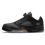 Air Jordan 5 Retro Low Wings 2020-21 m. kolekcijos Unisex sportbačiai Juodi Metaliniai-Auksiniai DJ1094-001 36.5
