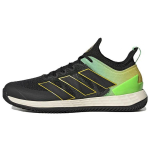 Adidas Adizero Ubersonic 4 Molio kortų End Plastiko atliekos Vyri&scaron;ki sportbačiai Juodi Core-Black Geltoni Beam-Yellow GY4004 44⅔