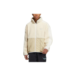 Adidas Originals Classic Trefoil Stovimos apykaklės Vilnos Striukė su Ki&scaron;ene-Mai&scaron;eliu Unisex Striukės Off-White HY1378 XS