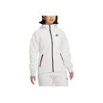 Nike Abėcėlės logotipo spaudas, užsegamas gobtuvas su laisvomis ilgomis rankovėmis, moteri&scaron;ka striukė, &scaron;viesiai pilka, FB8339-013 S