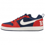 Nike Court Borough Universalūs Patogūs Neslystantys Patvarūs Žemi Kedo Stiliaus Batai Vyri&scaron;ki Sportbačiai Raudoni Mėlyni 844881-401 46