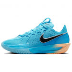 Nike Air Zoom G.T.. Žemi krep&scaron;inio bateliai su 3 i&scaron;kirpimais, neslystantys, atsparūs dėvėjimuisi, vyri&scaron;ki, mėlyni, juodi, azijieti&scaron;ko dydžio sportbačiai, kasdieniai, DV2918-404 46