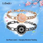Totwoo i&scaron;mani porų apyrankė: Dovana meilei per atstumą Valentino dienai. Sun & Moon Stellar Bead Bracelet