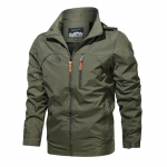 Vyri&scaron;ka &bdquo;Bomber&ldquo; striukė su daug ki&scaron;enių lengvomis skrydžio striukėmis Laisvalaikio &bdquo;Varisty&ldquo; striukė vyrams Madinga užtraukiama vėjo striukė plius dydis 5XL armijos žalia spalva
