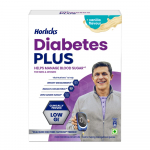 Horlicks Diabetes Plus Vanilės skonio maistingas gėrimas 400g Didelis skaidulų kiekis Be cukraus Palaiko suaugusiuosius