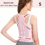 Moterų nugaros laikysenos korektorius &ndash; reguliuojamas įtvaras vir&scaron;utinės/apatinės nugaros dalies skausmui mal&scaron;inti, skoliozei, kuprotui, krūtinės stuburo atramai Small