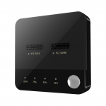 M.2 NVME SATA Dvigubas M.2 NVME SATA SSD Klonavimo įrankis Dvi lizdai Autonominis Klonavimas Be įrankių M.2 SSD Dėklas M.2 USB C Adapteris juoda