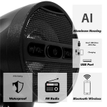 Universalūs Vandeniui Atsparūs Aliuminio Vandeniui Atsparūs Bluetooth Motociklo Stereo Garsiakalbiai Garso Sistema USB Radijas