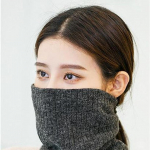 Žieminė &scaron;altai orui tinkanti megzta kaklaskarelė, kaklo mova, balaklava Knitted fleece neck warmer