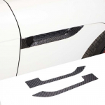 2PCS Carbon Fiber Side Fender air Vent Sicker Trim For Jaguar F-TYPE 2013-