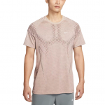 Nike Dri-FIT ADV Stride Lengki Atspindintys Kvėpuojantys Bėgimo Mar&scaron;kinėliai Vyri&scaron;ki Vir&scaron;utiniai Drabužiai IF2089-236 L beige