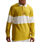 Nike Court Heritage Patogus spalvų blokų megztukas ilgomis rankovėmis polo mar&scaron;kinėliai Vyri&scaron;ki vir&scaron;utiniai drabužiai HQ1748-389 S