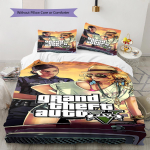 Grand Theft Auto ra&scaron;to patalynė, Antklodžių komplektas, Antklodės užvalkalas, Pagalvės užvalkalas, Namų gimtadienio dovana (1 * antklodės užvalkalas + 2 * pagalvės užvalkalai, be &scaron;erdies) 135x200cm