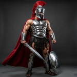 Viso kūno raumenų spartieti&scaron;kas &scaron;arvų komplektas Karaliaus Leonido Viduramžių graikų kostiumas, Helovino Cosplay kostiumas, Gimtadienio dovana
