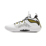 Li Ning Storm 10 Cushioning Slip Resistant Abrasion Resistant Breathable Rebound Low top Basketball Shoes Men's White ABFV017-1 42