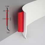 300cm Grindjuostė PVC Grindjuostė Namų Sienos Kra&scaron;to Dekoravimo Juosta White-10cm x 3m
