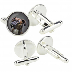 Boxer, German Boxer I - cufflinks in a box, handmade jewelry, product of the Art-Dog brand sidabras