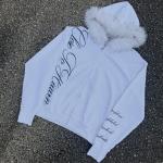 BeatStreet Cardigan su kailine apykakle, užtrauktuku ir gobtuvu, rudens ir žiemos, punk, hip-hop, rock, tamsaus stiliaus, rock mados, universali, Y2K retro striukė S