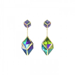 Swarovski Curiosa Vandens la&scaron;o formos Madingi Auskarai Moteri&scaron;ki Auskarai Daugiaspalviai 5627156 Multicolor,F