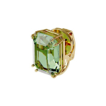 Swarovski Millenia Auskarai su klipsu, paauksuoti, žali, moteri&scaron;ki 5598358 Box (Random Color)