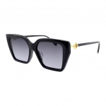 Fendi Viso rėmelio dizaino netaisyklingos formos akiniai nuo saulės Unisex akiniai nuo saulės Juodi FE40161F-5501B 55,Black