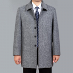 Vyri&scaron;kas vilnonis paltas rudeninis žieminis vilnonis paltas vilnonis striukė Vyri&scaron;kas žirnio paltas plius dydis 7XL M