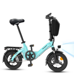 Sulankstomas elektrinis dviratis Bodywel T16 Pro Miesto kelionėms Elektrinis dviratis 36V10Ah 250W variklis 14 colių ratai Važiavimas lauke Maksimalus atstumas 45KM Elektrinis dviratis mėlyna