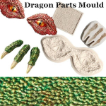 Dragon Parts Formuoti Vaikų gimtadienio tortų dekoravimo įrankiai cukraus pastos gėlėms claw