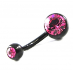 Les Tr&eacute;sors De Lily [H9348] - Body Piercing 'Essentiel' rose titane 1-6x10 mm ry&scaron;kiai rožinė