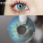 EYESHARE 2vnt Spalvoti kontaktiniai lę&scaron;iai akims Aurora Blue Žali spalvoti lę&scaron;iai Kasmetiniai kosmetiniai kontaktiniai lę&scaron;iai akims Grožio makiažas