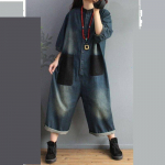 Moteri&scaron;ki kombinezonai Kombinezonai Džinsiniai Džinsai Kelnės iki kulk&scaron;nies pavasario vintažinės moteri&scaron;kos laisvos laisvalaikio suri&scaron;tos ki&scaron;enės