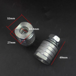 Kampinio &scaron;lifuoklio griovelių staklės adapteris 100/125-230 konversijos galvutės vidinis komplektas 14.4mm