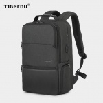 &bdquo;Tigernu&ldquo; i&scaron;plečiama kuprinė, vyri&scaron;ka 15,6&ndash;19 colių ne&scaron;iojamojo kompiuterio kuprinės, vyri&scaron;kos kelioninės kuprinės, 38 l didelės talpos verslo krep&scaron;ys 15.6inch juoda