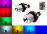 Żar&oacute;wka LED RGB do ring&oacute;w BMW zestaw 2szt kolory + pilot, Off-Road
