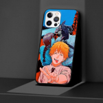 Japonijos anime grandininio pjūklo vyri&scaron;kas dėklas, skirtas Apple iPhone 14 11 13 Mini 12 Pro Max Xr 7 8 +Se 2020 Xs 6 6s Plus 5 5s Silikoninis telefono dangtelis iPhone 11 Pro Max