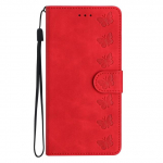 Piniginės telefono dėklas, skirtas Samsung Galaxy Note 20 Ultra 10 9 8 A7 A6 A8 Plus A3 J3 J5 2016 J7 2017 Dėklai Butterfly odinis dangtelis Samsung J7 2017 violetinė