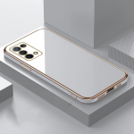 6D padengtas mink&scaron;tas TPU dėklas, skirtas OPPO A96 A76 A15 A16 A17 A57 A77 A57S A78 A98 5G RENO 8 8T 4G A57S A16S FIND X3 LITE NEO prabangus silikoninis buferio dangtelis OPPO Find X5 Lite balta